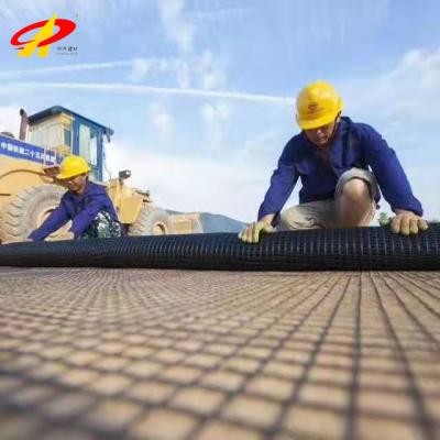 China Light Weight Hot Sale PP Geogrid Retaining Wall Uniaxial Geogrid for sale