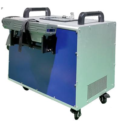 China Industrial Metal Products 100W Plug Airplane Metal Laser Machine Rust Laser Cleaning Machine for sale