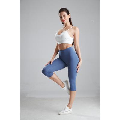 China Anti-Wrinkle Tapered Slim Fit Yoga Joggers For Active Wear Ladies Capris Leggings Womens Falling for sale