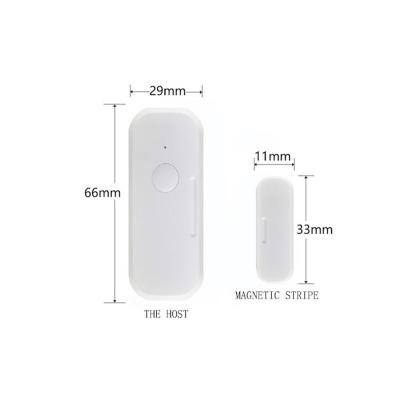 China Durable Tuya Smart Mini Door Alarm Sensor Smart Vibration Door and Window Wireless Anti-theft Sensor for sale