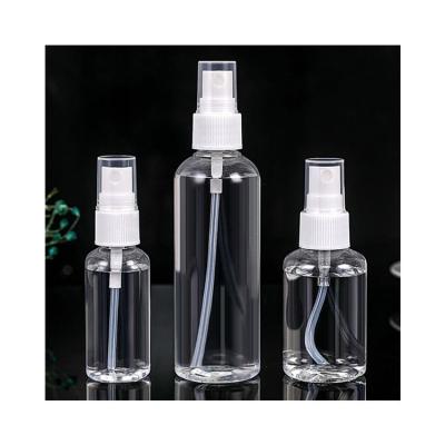 China Household products wholesale 10Ml 20Ml 50Ml 100Ml small high quality transparent cosmetic plastic spray bottle for sale