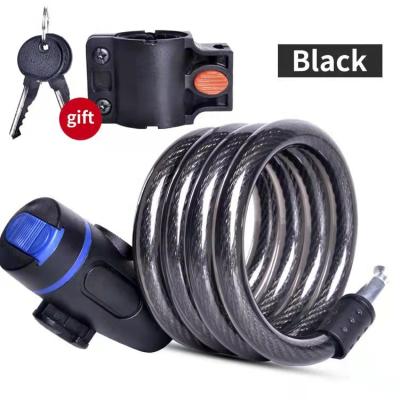 China High Quality Anti-theft Mountain Bike Theft Prevention Key Combination Bicycle Cable Lock for sale