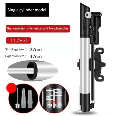 China Hot Selling High Pressure Two-cylinder High Pressure Bicycle Pump Handle Portable Compressor For Bicycle for sale