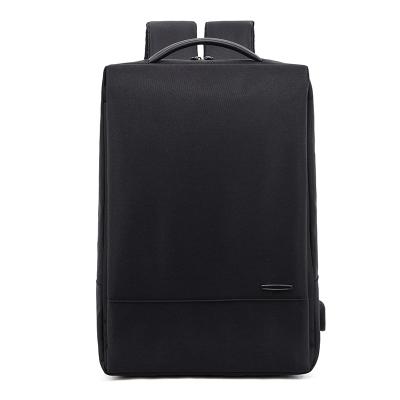 China With USB School Backpack 2021 15 Inch Business Backpack With USB Men Computer Laptop Left Filling Backpack for sale