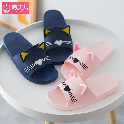 China New Style Cat Summer Beach Lightweight Cute Anti-slippery Slipper PVC Soft Slipper for sale