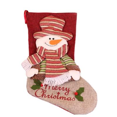 China Decoration Christmas Decorations Pendant Gift Bag Jars Large Christmas Pendant Stockings for sale