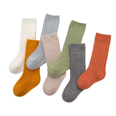 China Girls Breathable Solid Socks 2020 New Fashion Autumn Winter Soft Toddler Casual Socks Toddler Baby Kids Clothing Accessories for sale