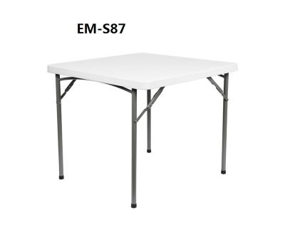 China Traditional Outdoor Folding Table For Garden Simple Plastic Rectangular Table Portable Folding Outdoor Table And Chair-S87 for sale