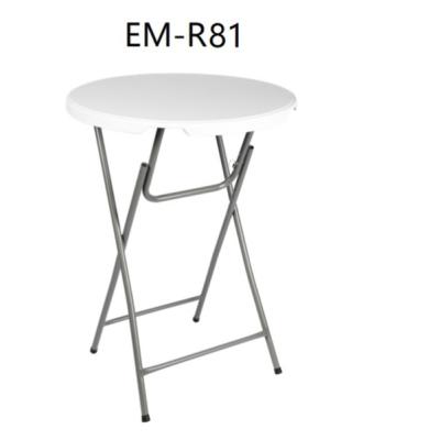 China Traditional outdoor folding furniture Table picnic plastic round tables-R81 for sale