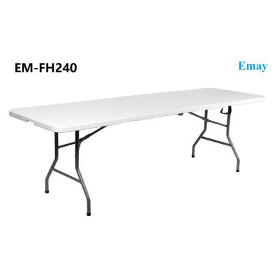 China Traditional Outdoor Banquet and Picnic Furniture Folding Table Picnic Fold-in-Half Tables-EM-FH240 for sale