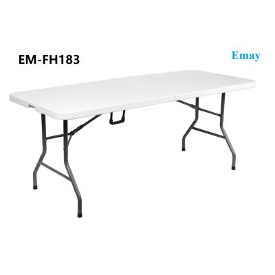 China Traditional Outdoor Banquet and Picnic Furniture Folding Table Picnic Fold-in-Half Tables-EM-FH183 for sale