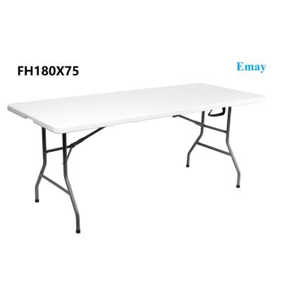 China Traditional Outdoor Banquet and Picnic Tables-EM-FH180X75 Fold-in-Half Furniture Folding Picnic Table for sale