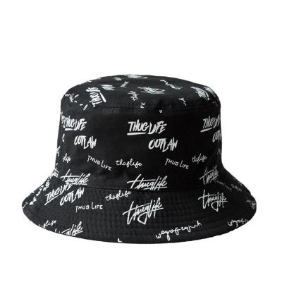 China Wholesale Custom Embroidered Fashion Leisure Bucket Hat Double-Sided Printing Fisherman Sun Hat Summer UV Proof Soft Hat for sale