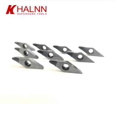 China Turning tool PCD chipbreaker inserts VCMT160404 / TPGT110304 CBN inserts / PCD cutter for sale