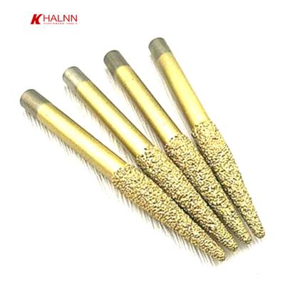 China CNC Lathe Machine Diamond Engraving Bit Diamond Engraving Tools Weld Taper Marble Stone Cutter CNC Stone Sand Router Rough Bit for sale