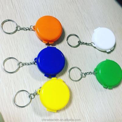 China Wholesale Gift 2017 Promotion Plastic Colorful Mini Pill Box With Keychain for sale