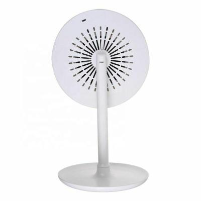 China 2021 Rechargeable USB Lighted Vanity Table With Lighted Mirror Led Dressing Table Mirror With Lights And Fan for sale