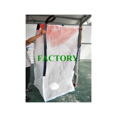 China FIBC Breathable Lining Bulk Ton Bag Aluminum Liner Container Big Bag For Granular Powder Block Raw Material Packing for sale