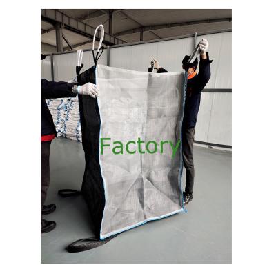 China Breathable U-Panel Big Bagbulk Bag Large Supersack 1200 Kg Firewood for sale