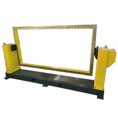 China Material of construction shops 500kg automatic welding positioner with standard frame; Welding type ZW positioner using blue and yellow metal paint for sale