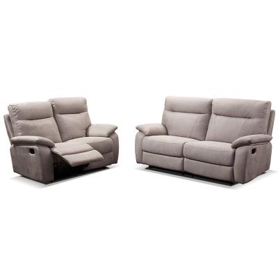 China Modern Design Convertible Custom Fabric Leather Recliner Sofa Sets 3 2 1 Seat Living Room Sofa Function for sale