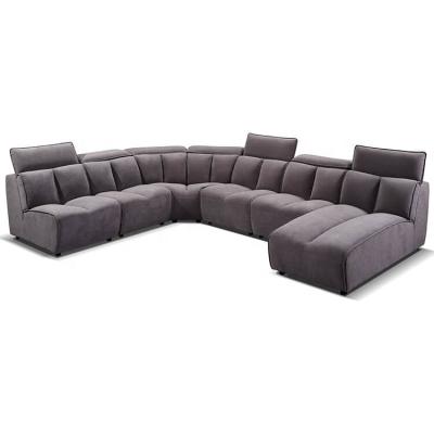 China Modern Modular American Home Furniture Chesterfield Brown Sectional Sofa For Living Room Customized Home Sofa European Style Modular for sale