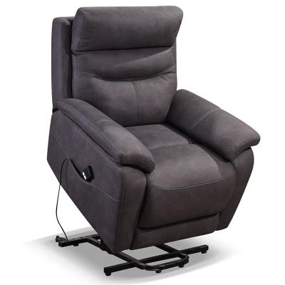 China (Size) Nordic Luxury Adjustable Single Seat Black Lift Recliner Chair TV Sofa Black Velvet Accent Home for sale