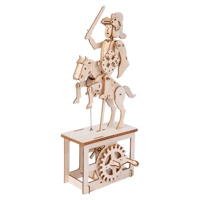 China 3D Cartoon Toy Puzzle Adult Toys Selling DIY Puzzle Practical Training Game Wooden Knight Pegasus for sale