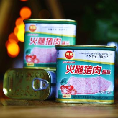 China No Color Boxed Artificial Food Pork Luncheon Meat 340g for sale