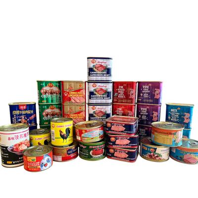 China Factory Wholesale Canned Assorted Flavors Fish Chicken Luncheon Meat Corned Beef Canned Meat Food for sale