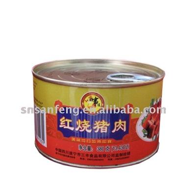 China Runfeng canned cooked pork can 380g for sale