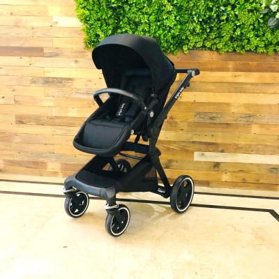 China Polyester Brightbebe Mummy 3-in-1 Folding Luxurious Warm Baby Stroller With Car Seat For Baby Pram for sale