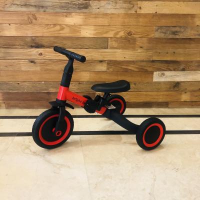 China Ride On Toy Brightbebe Outdoor Kids Balance Bike Kids Tricycle Ride On Car Toy Bike Folding Balancing Plastic And Steel Baby Tricycle for sale