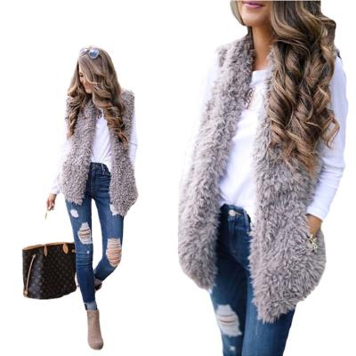 China Fashion Style Fur Vest Waterproof Women's Vest Plus Size Women's Vests Vests for sale