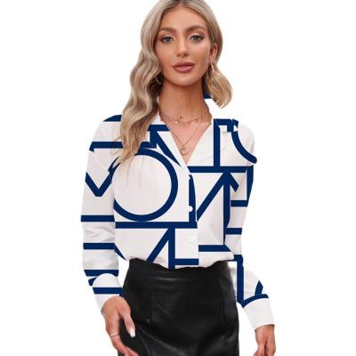 China Spring Autumn Breathable 2022 Women Clothes Sexy Women Tops Shirts Long Sleeves Casual Ladies Blouses for sale