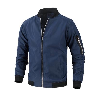 China Casual Windproof Outwear Warm Coat Men Spring Jacket 100% Polyester Casual Solid Men's Coat Jacket for sale