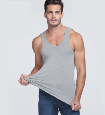 China 2022 Factory Price QUICK DRY White Cotton Mens Fitness Vest Tank Tops Mens Gym Wear for sale