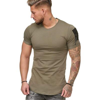 China Custom Streetwear Black Shorts Sleeve Men's Breathable T-Shirt T-Shirts Printing for sale