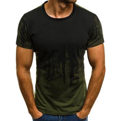 China Wholesale Anti Shrink Simple Short Sleeve Fashion Sports Fitness Camouflage Short Sleeve T-Shirt for sale