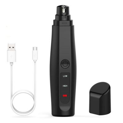 China Viable Low Noise USB Rechargeable Electric Dog Cat Nail Grinder Pet Nail Grooming Trimmer Tool Low Noise for sale