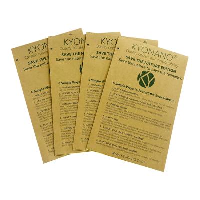 China Barcode Customized Kraft Paper Sticker Organic Cotton Clothing Labels Label for sale