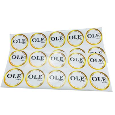 China Barcode Makers Customized Circular Waterproof Sticker Logo Label for sale