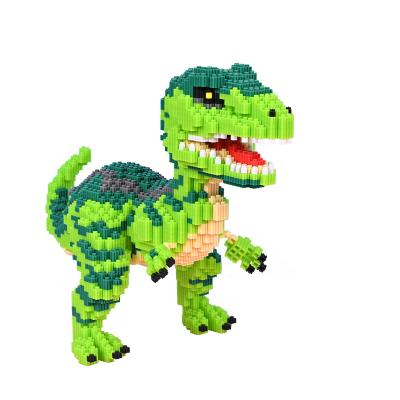 China Modern and simple modern and simple mini building block the green dinosaur building toy bully doll children's GIF for sale