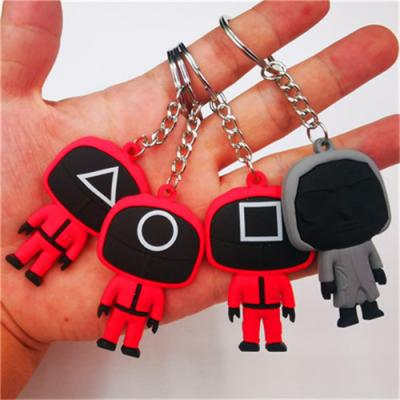 China South Korea Squidgame Lee Jung-jae Squid Unisex Explosive Game Key Chain Pendant The Same Key Chain for sale