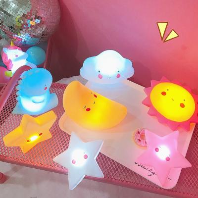 China Cute Cartoon Cute Models Cartoon Models Creative INS Stars, Moon, Clouds, Night Light, Children's Luminous Toy, Gift Custom Logo for sale