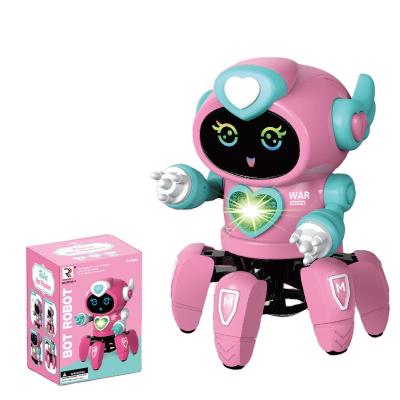 China Hot Selling Educational Toy Electric Robot Children's Hexapod Dancing Light and Music Electric Toys for sale