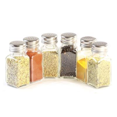 China Linlang shanghai factory glassware products square seasoning packaging jar spice bottle 100ml for sale