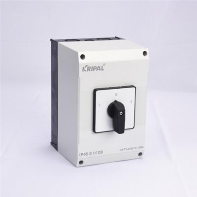 China Control Switch 1-0-2 3 Position Changeover Cam Switch IP65 100A 230-440V Waterproof for sale