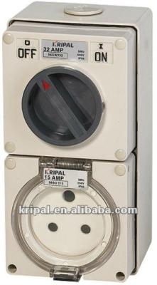 China IP66 Industrial Waterproof Switched Socket Combination for sale