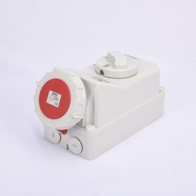 China Waterproof IP67 32A 5P 380V Waterproof Interlock Switch Socket CE Certificated for sale